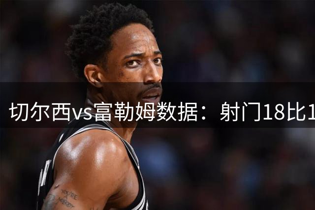 切尔西vs富勒姆数据：射门18比14、射正6比6、控球率38%比62%